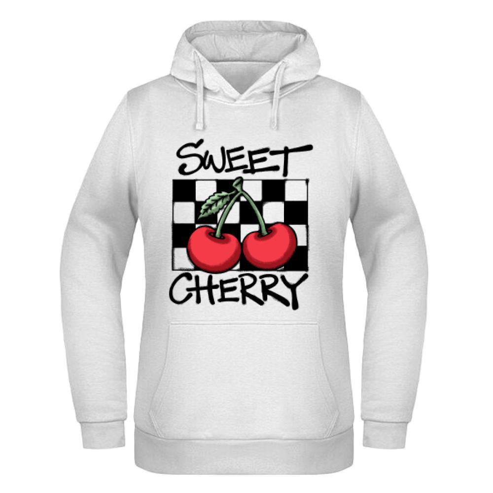 SWEET CHERRY bluza damska z kapturem