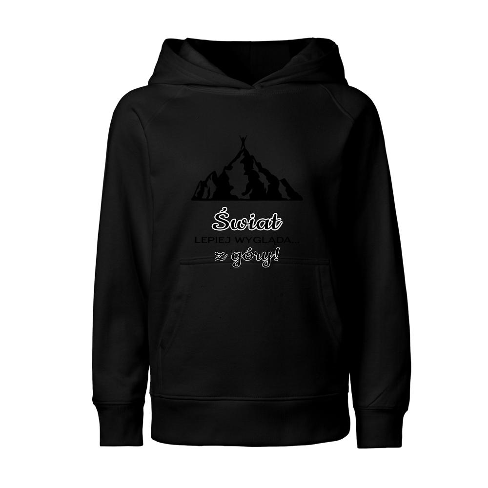 ŚWIAT LEPIEJ WYGLĄDA Z GÓRY! bluza junior kolor beżowy