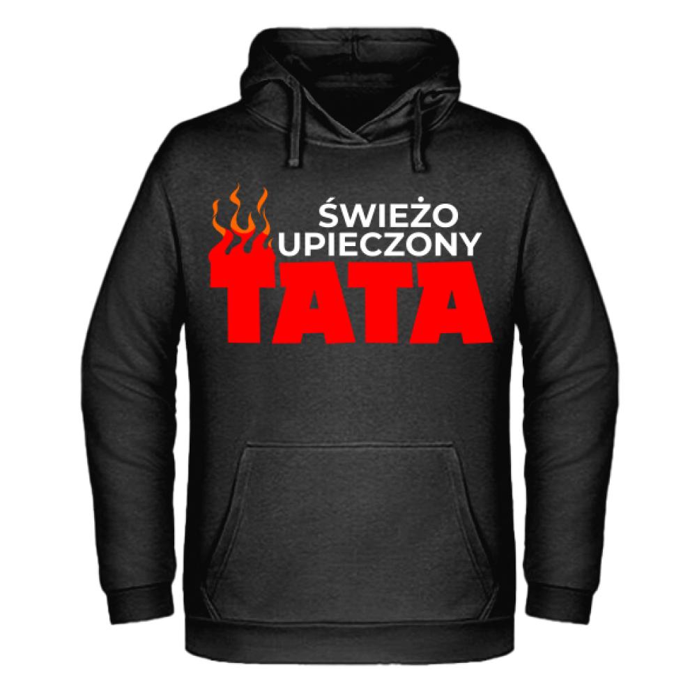 Świeżo Upieszony Tata bluza męska z kapturem