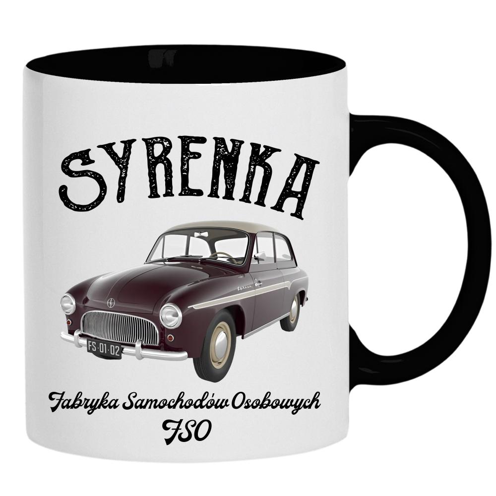 Syrenka FSO kubek ucho kolor kolor czarnyy