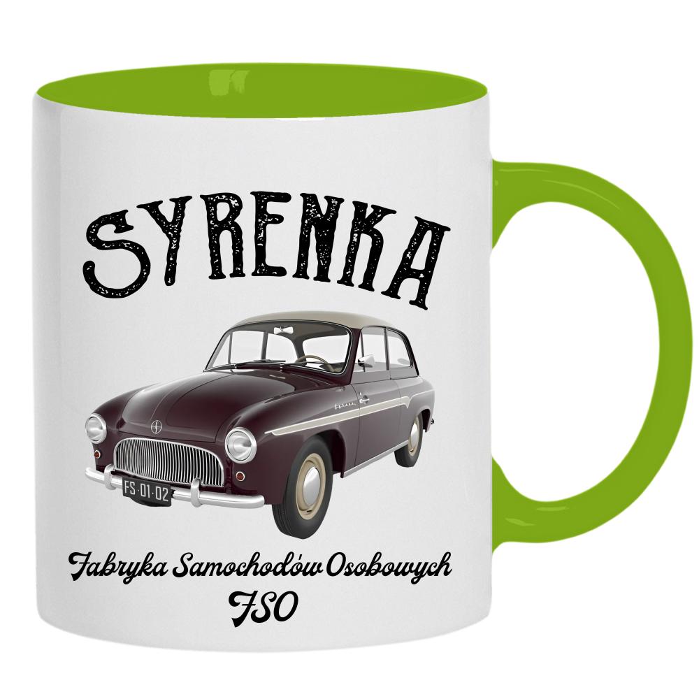 Syrenka FSO kubek ucho kolor kolor zielony