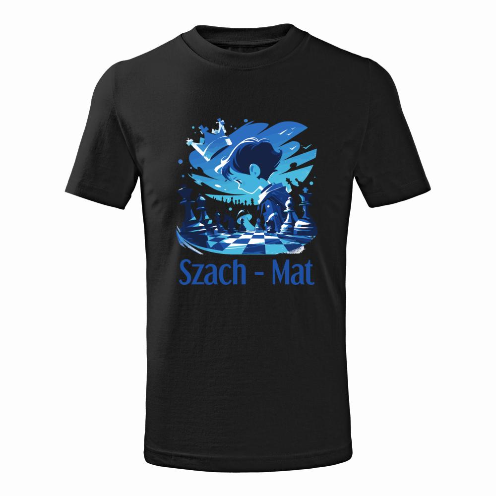 Szach – mat koszulka junior kolor navy