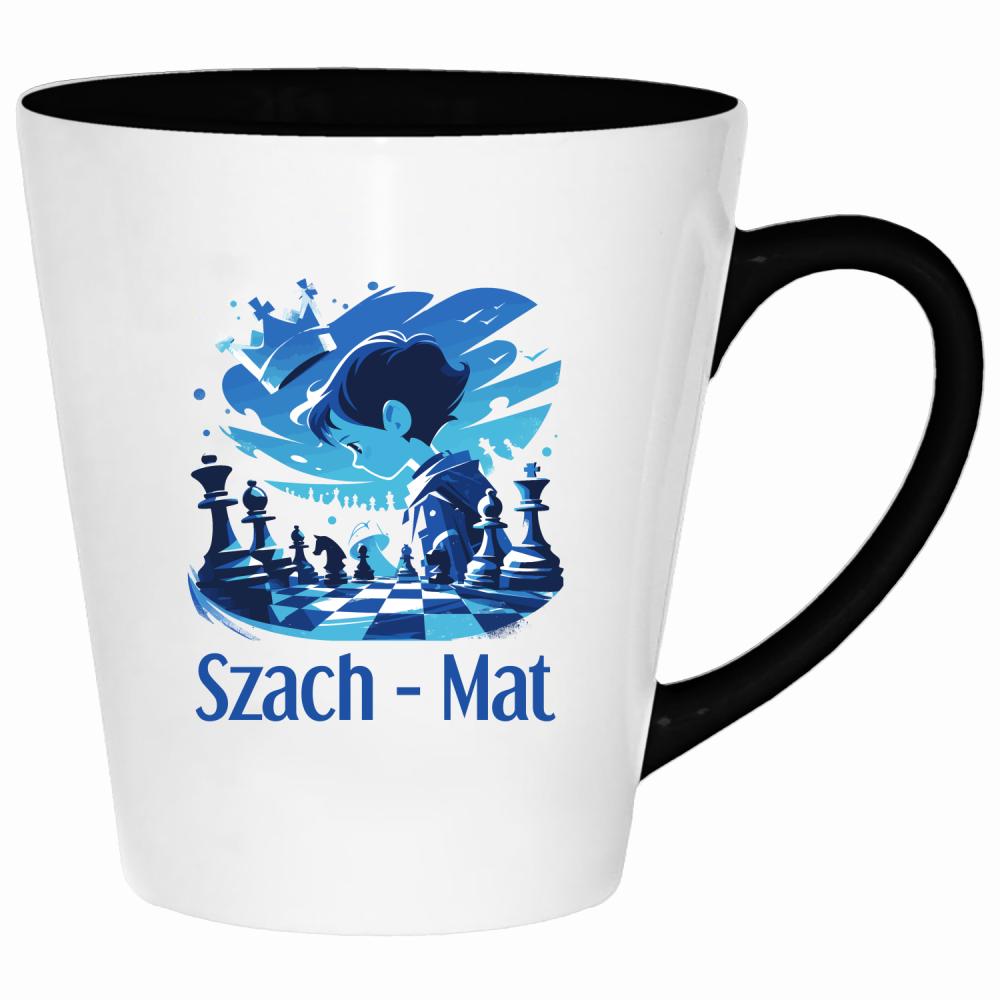 Szach – mat kubek latte kolor czarny