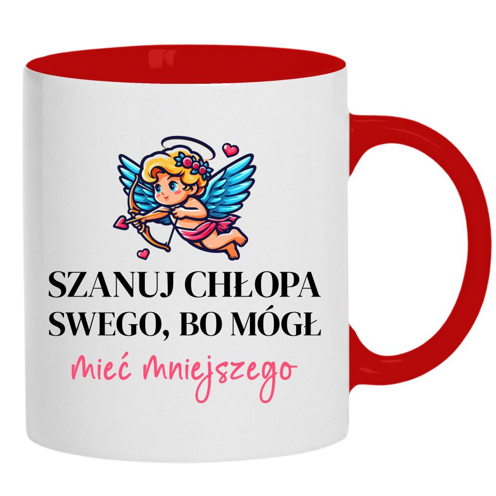 Szanuj chłopa swego kubek ucho kolor