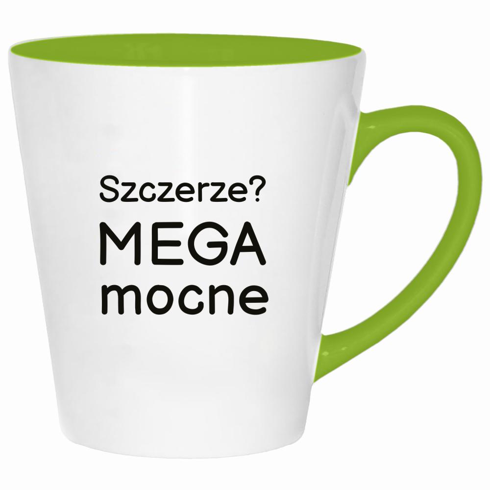 Szczerze? Mega mocne kubek latte kolor limonka