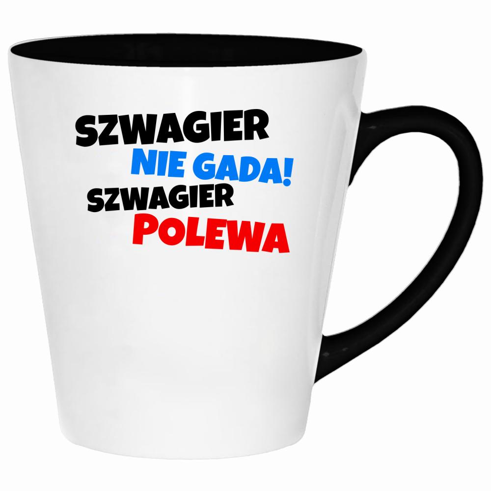 SZWAGIER NIE GADA, SZWAGIER POLEWA kubek latte kolor red