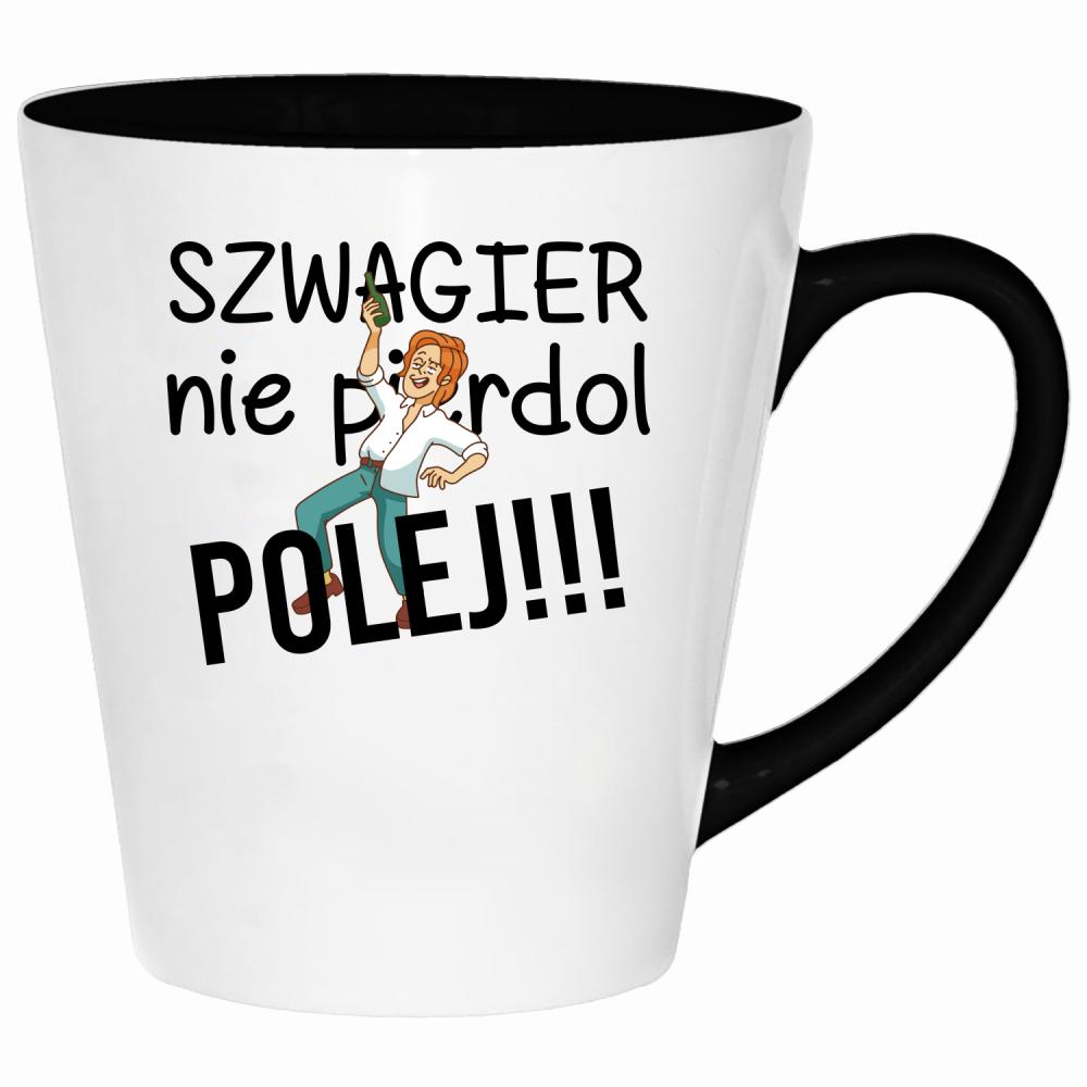SZWAGIER NIE PIE*DOL, POLEJ!! 2 kubek latte kolor żółty