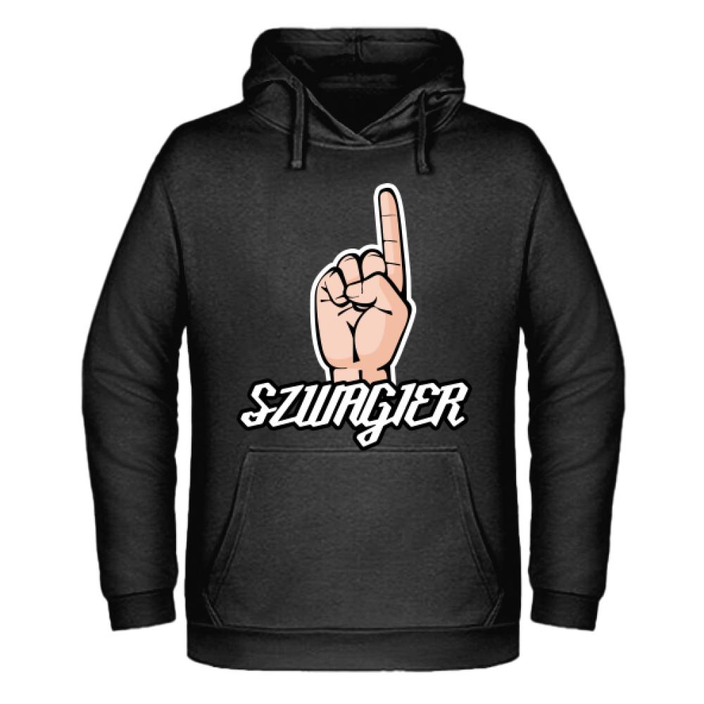 Szwagier1 bluza męska z kapturem