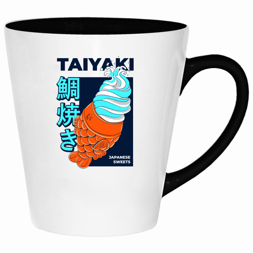 Taiyaki kubek latte kolor różowy