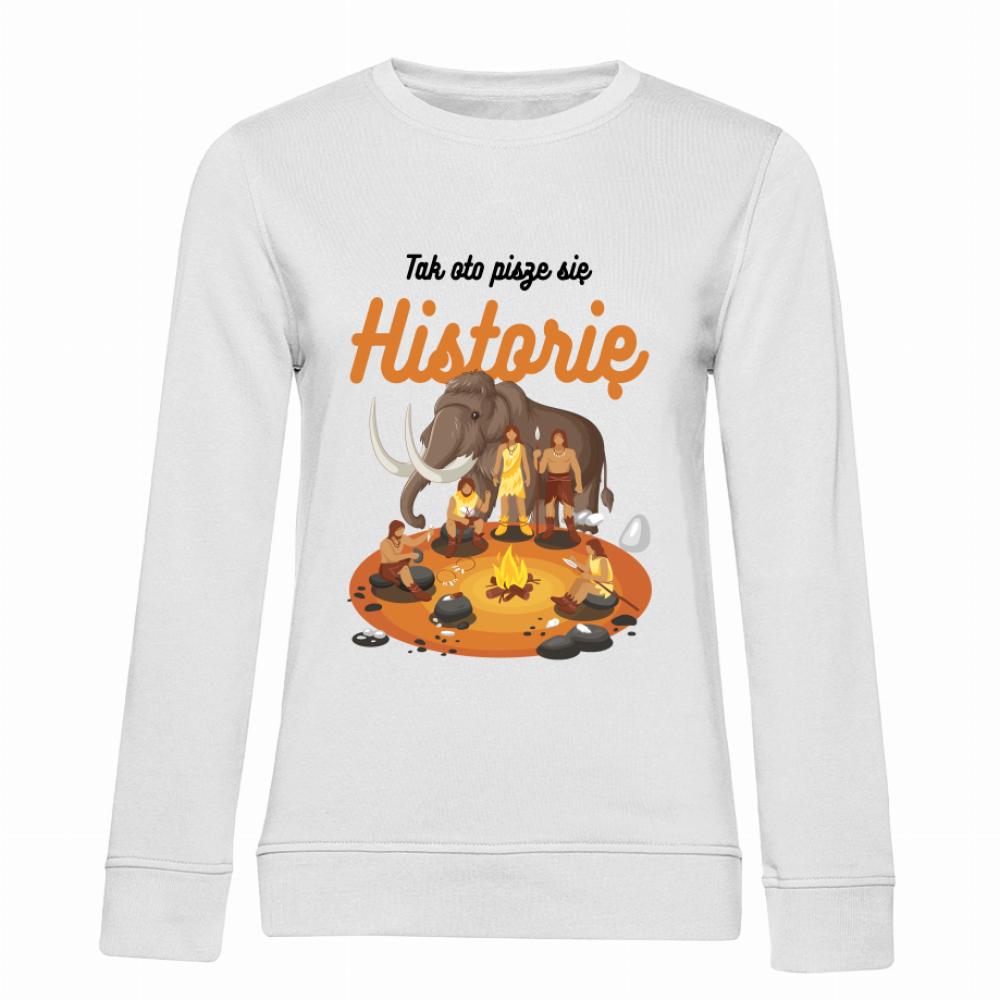 Tak oto pisze się Historię bluza damska bez kaptura