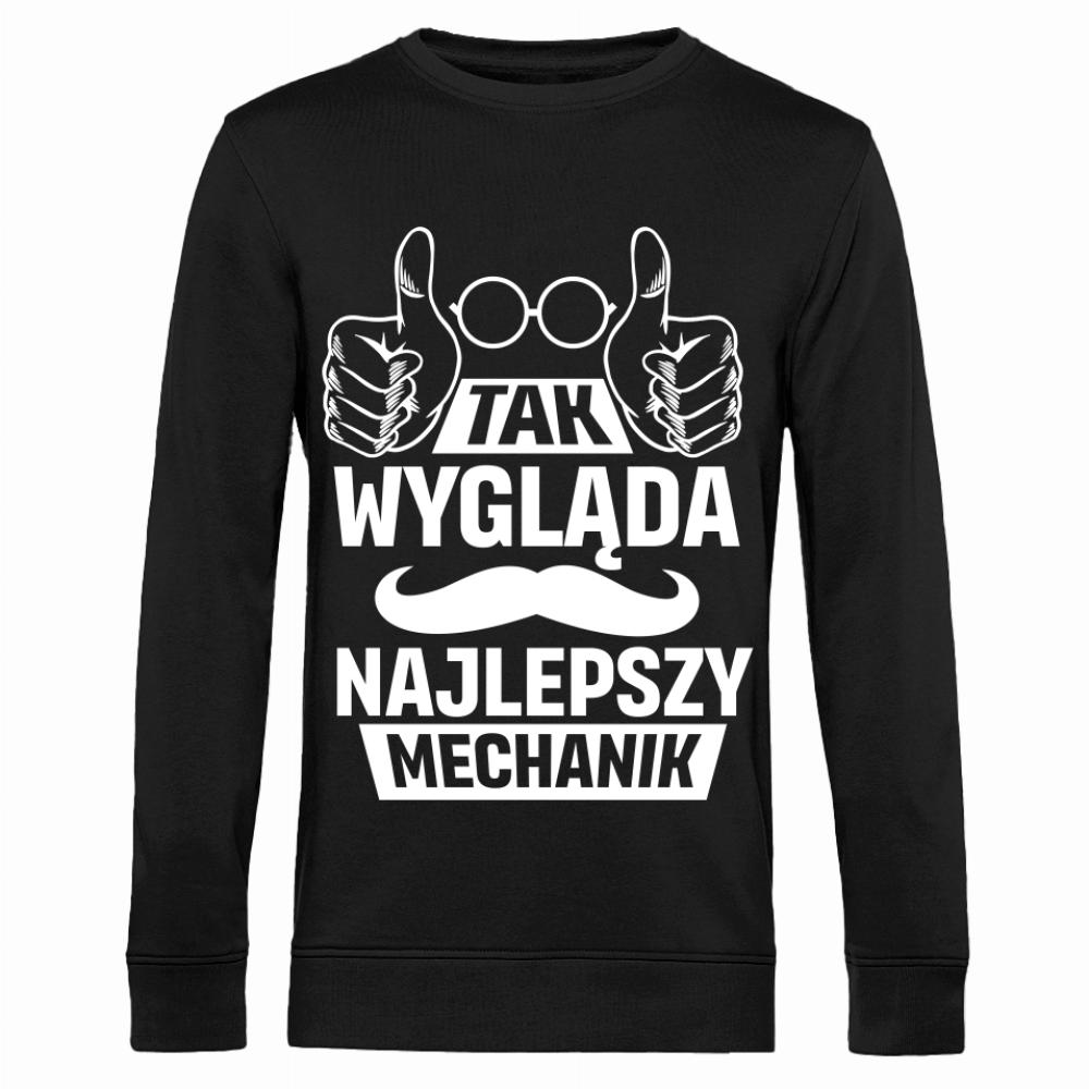 TAK WYGLĄDA NAJLEPSZY MECHANIK bluza męska bez kaptura