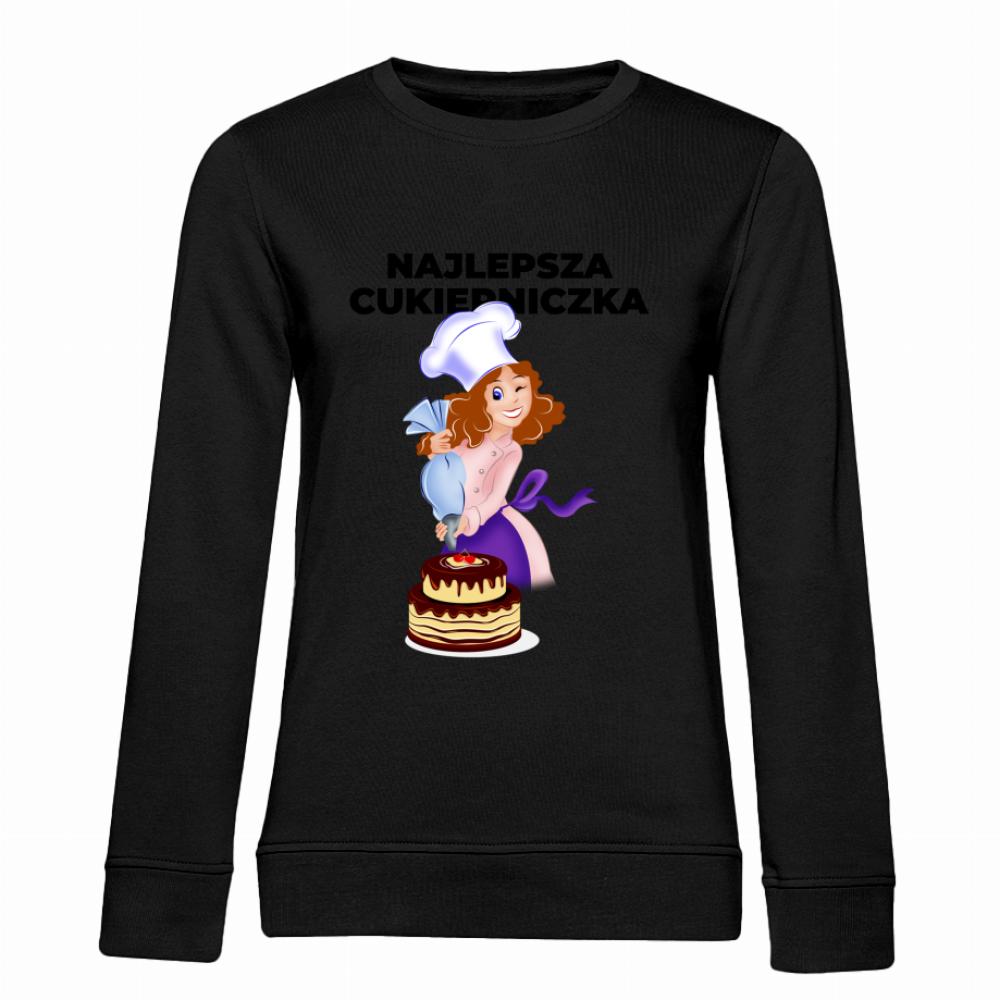 Tak wygląda najspszy Cukiernik bluza damska bez kaptura kolor biały