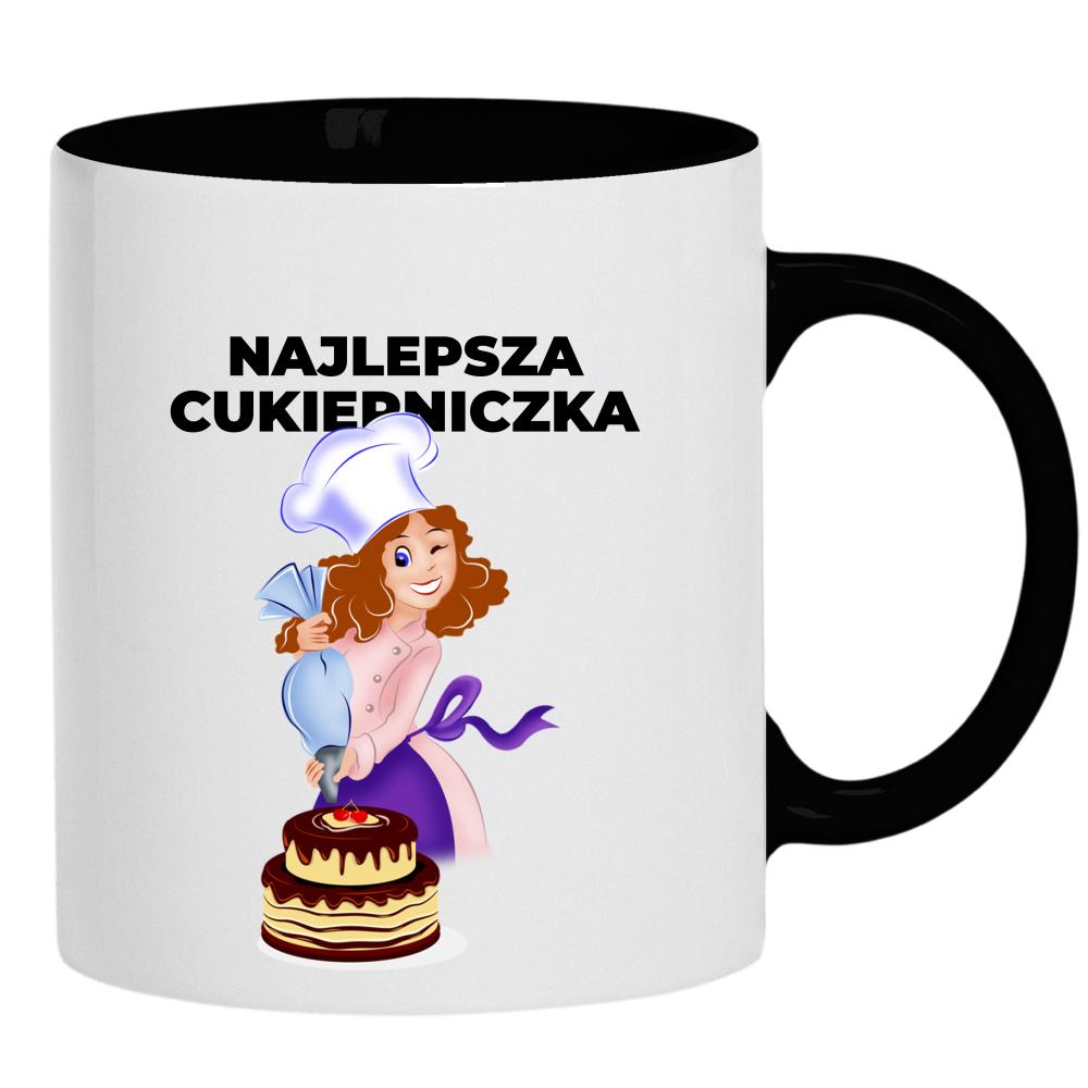 Tak wygląda najspszy Cukiernik kubek ucho kolor kolor czarnyy