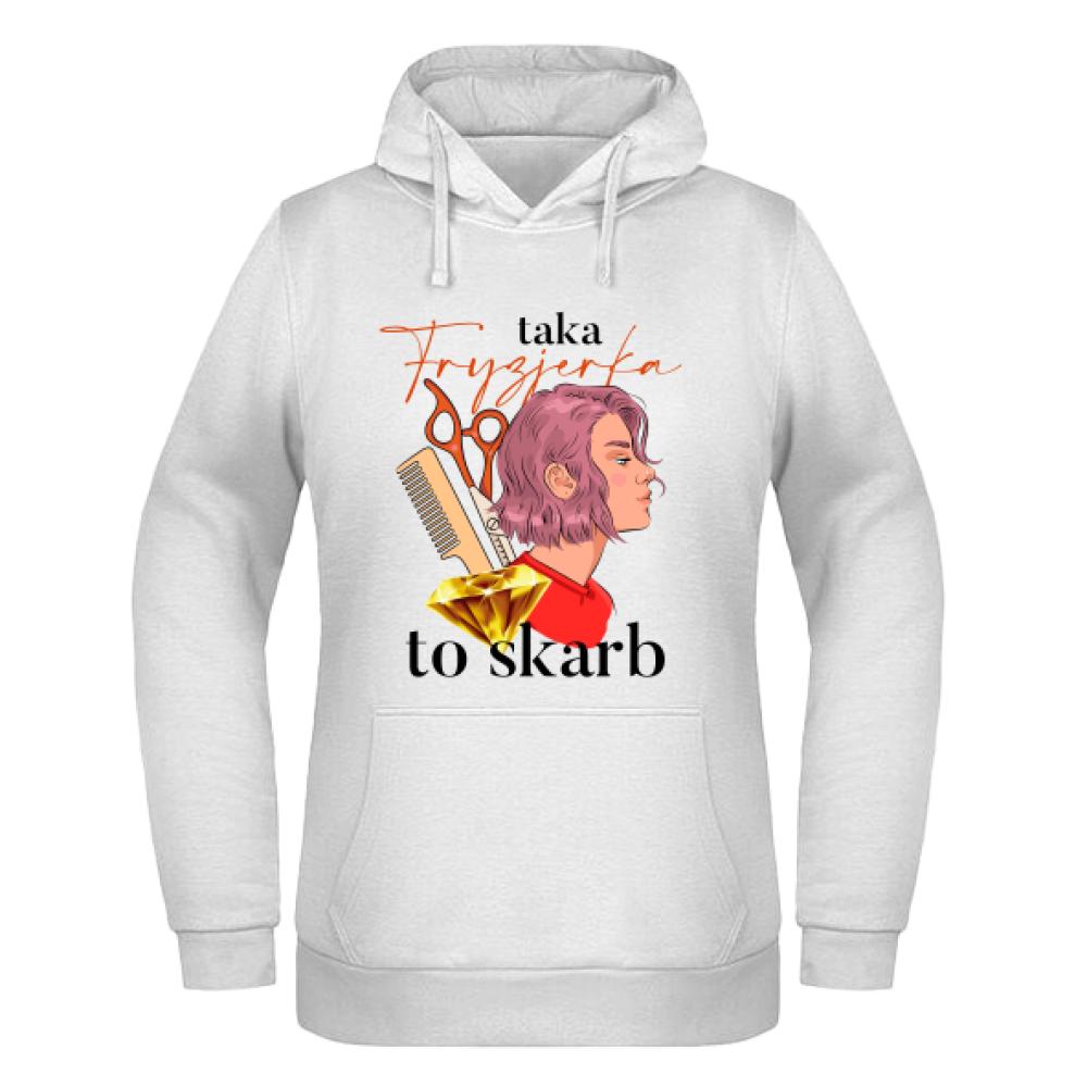 Taka Fryzjerka to skarb bluza damska z kapturem