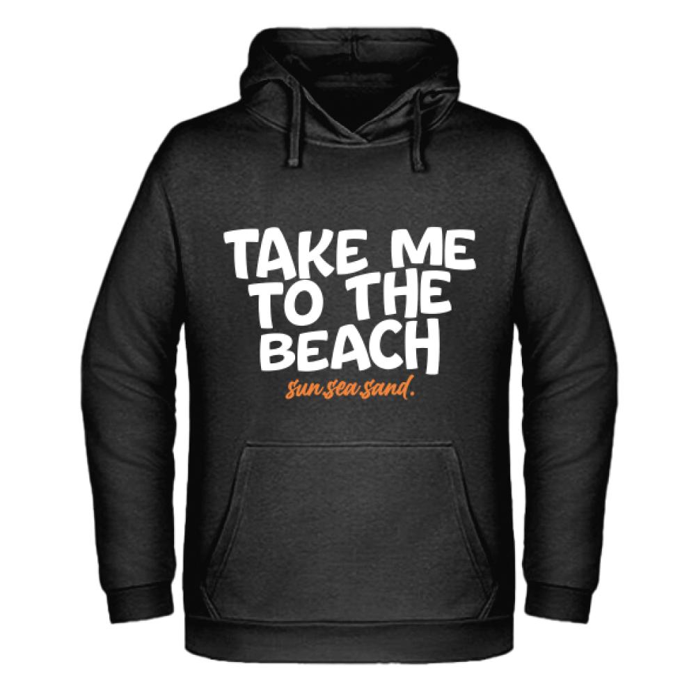 TAKE ME TO THE BEACH bluza męska z kapturem