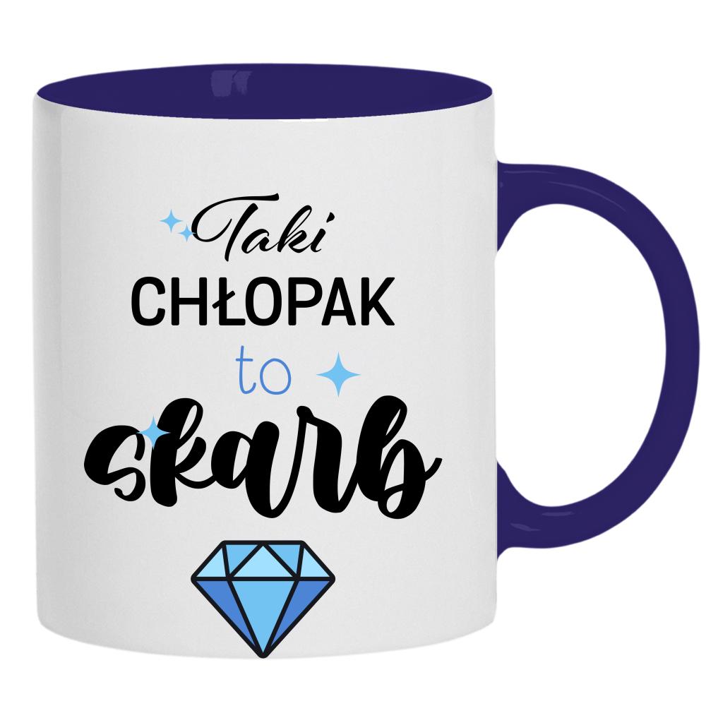 Taki chłopak to prawdziwy skarb! kubek ucho kolor kolor navy