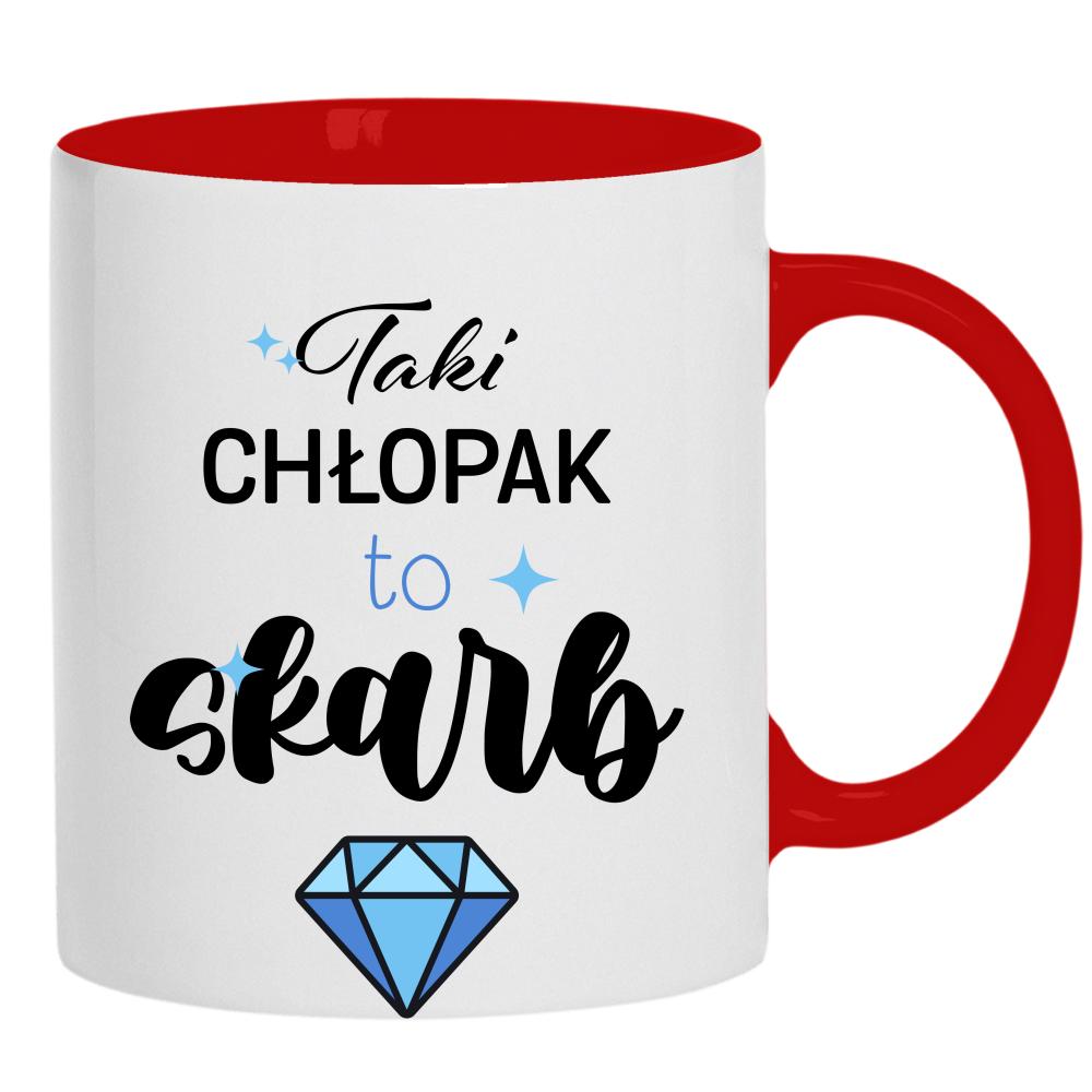 Taki chłopak to prawdziwy skarb! kubek ucho kolor kolor złoty