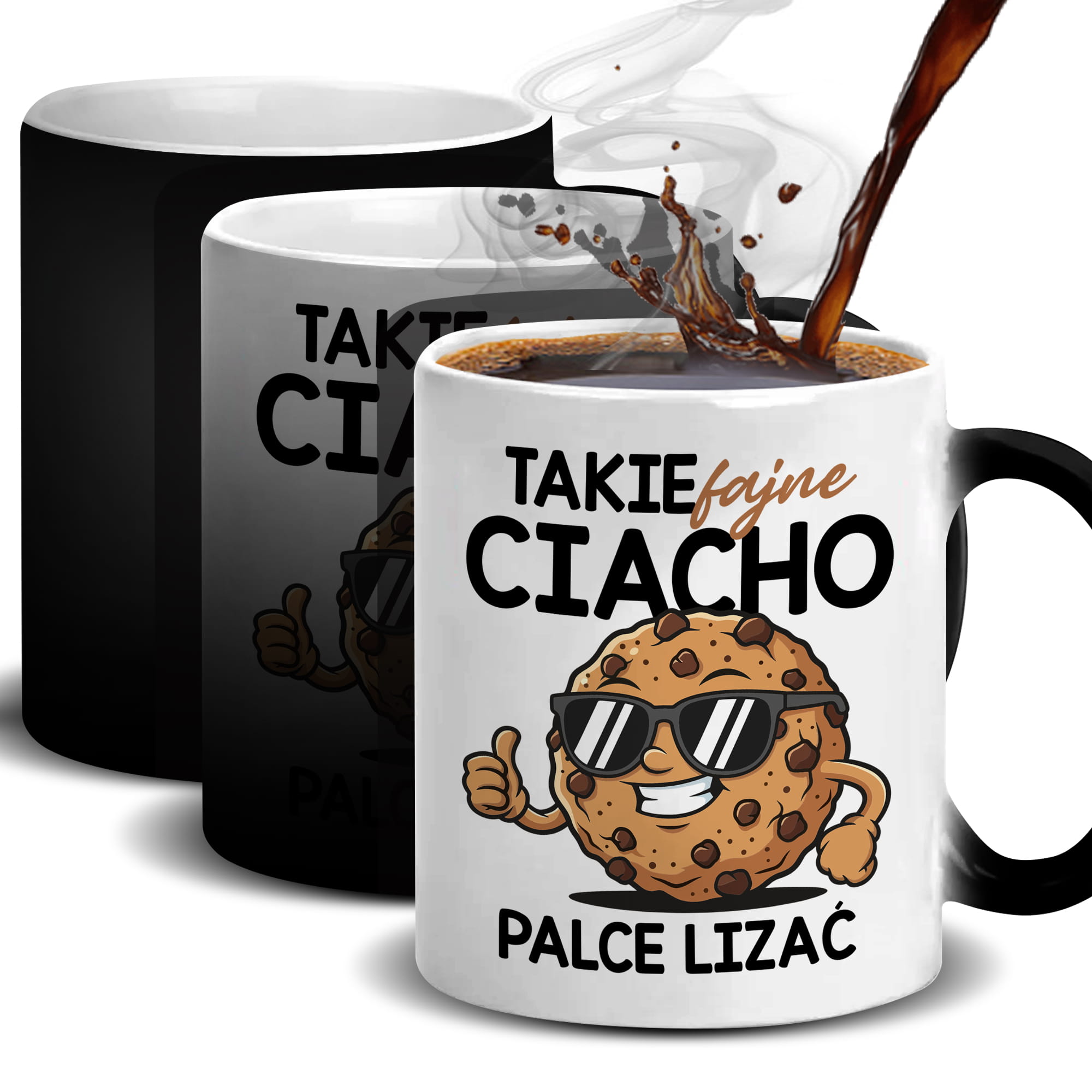 Takie fajne ciacho! Palce lizać kubek magiczny