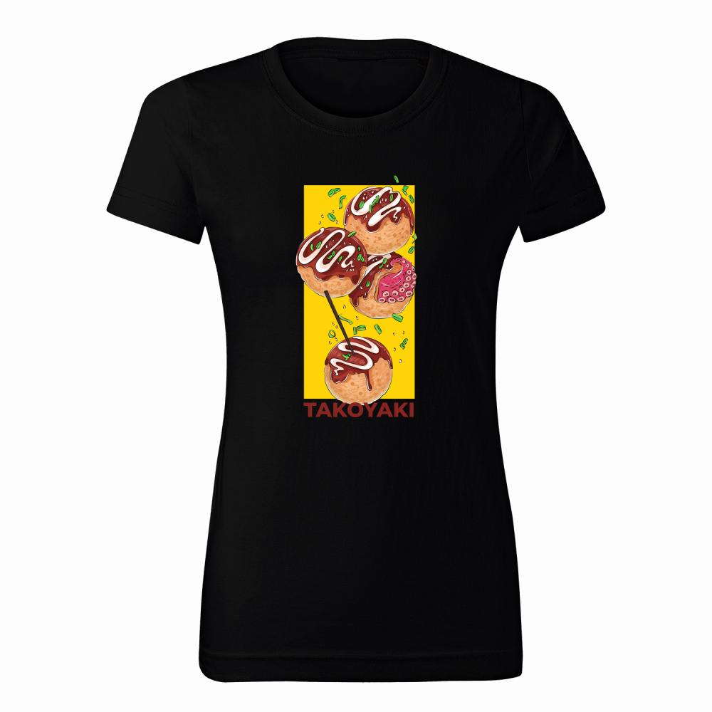 Takoyaki koszulka damska kolor zielony
