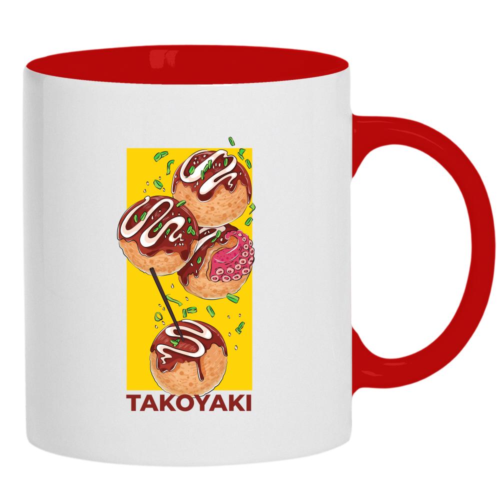 Takoyaki kubek ucho kolor kolor limonka