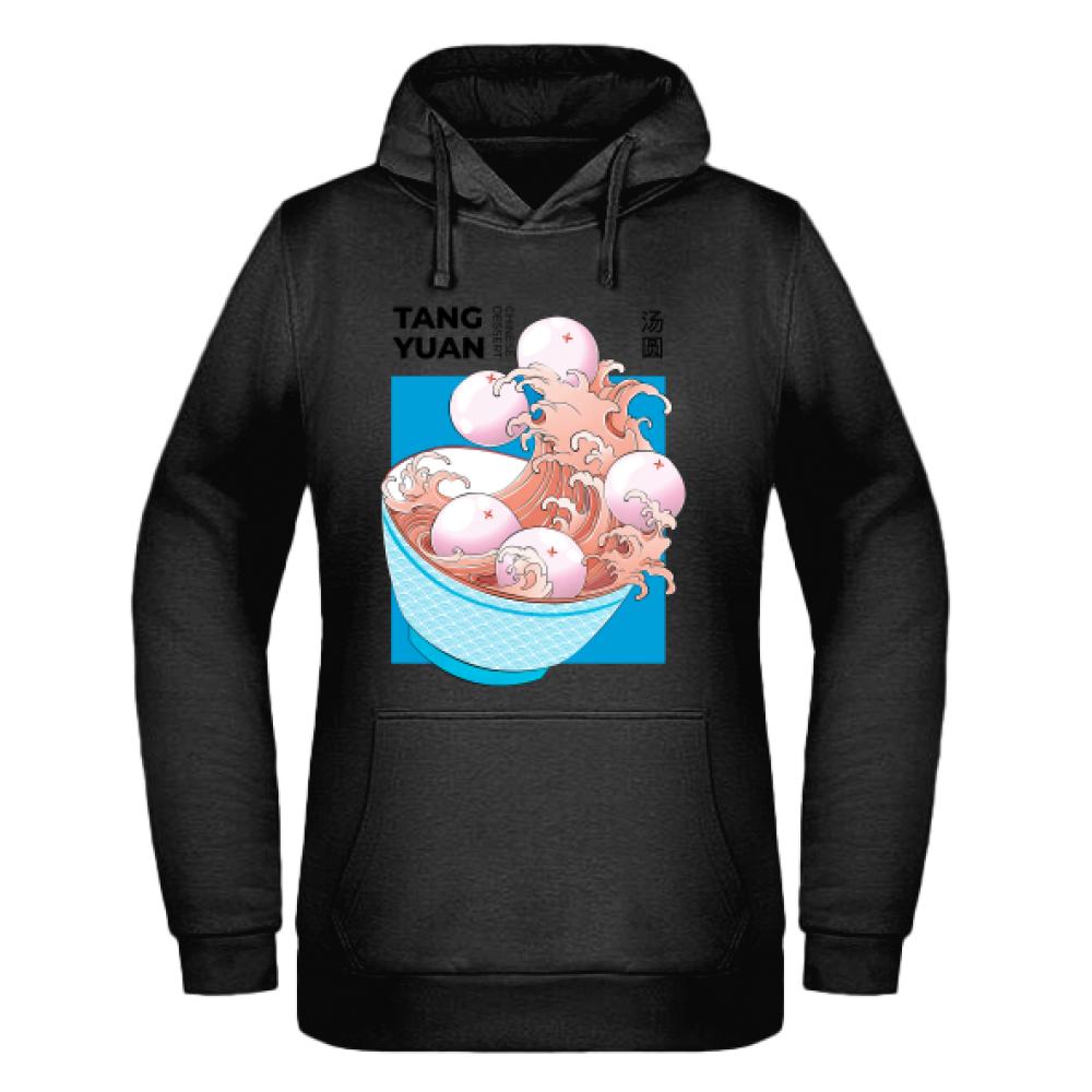 Tang Yuan 2 bluza damska z kapturem kolor czerwony