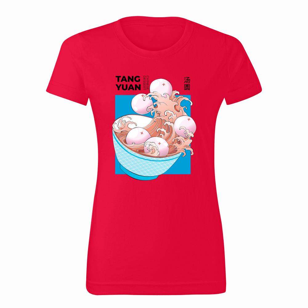 Tang Yuan 2 koszulka damska kolor czerwony