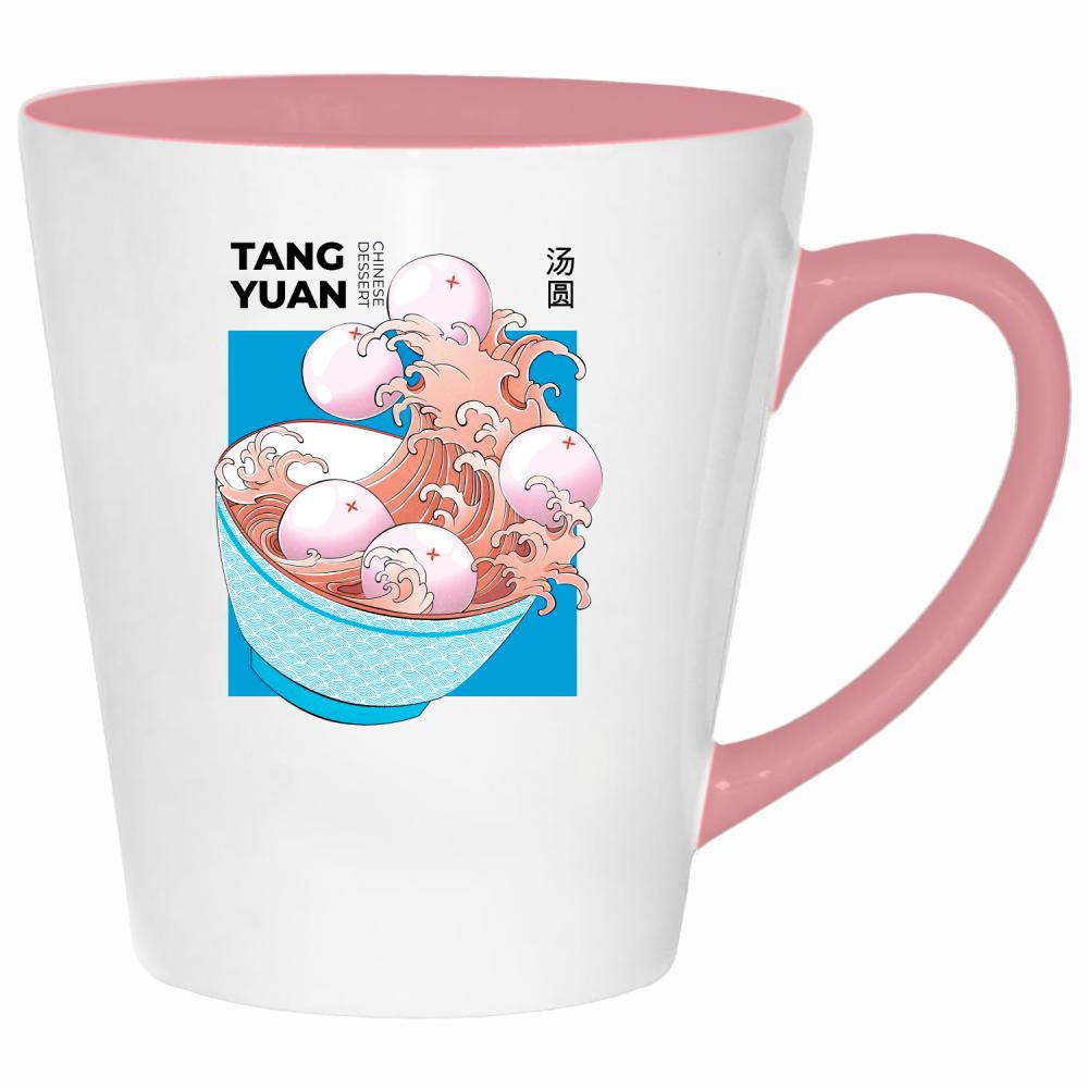 Tang Yuan 2 kubek latte kolor pink