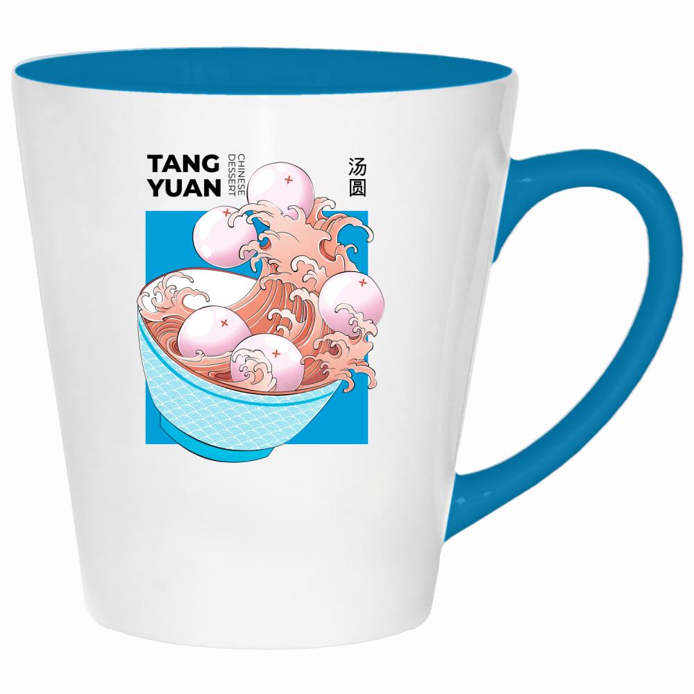 Tang Yuan 2 kubek latte kolor turkus