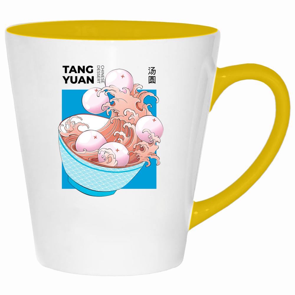 Tang Yuan 2 kubek latte kolor żółtyy