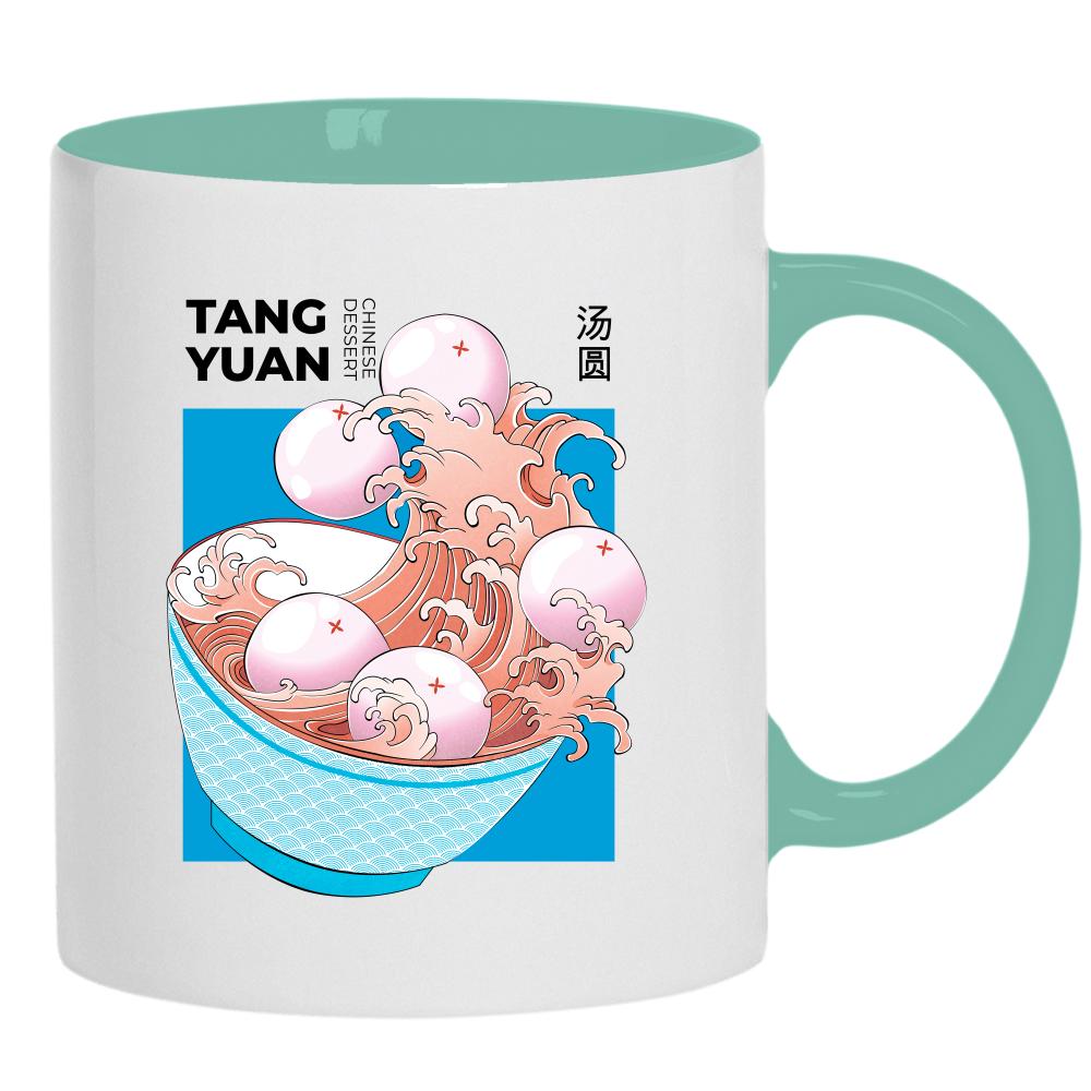 Tang Yuan 2 kubek ucho kolor kolor miętowo zielony