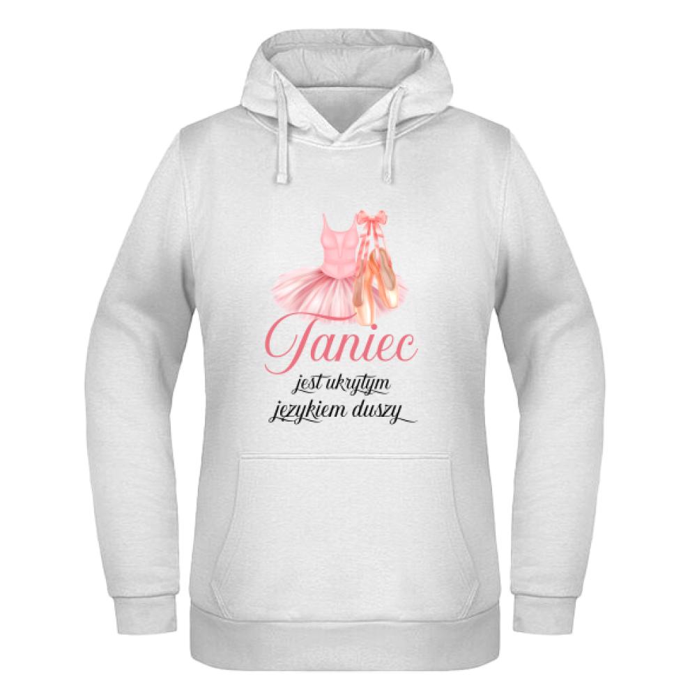 Taniec jest ukrytym językiem duszy bluza damska z kapturem