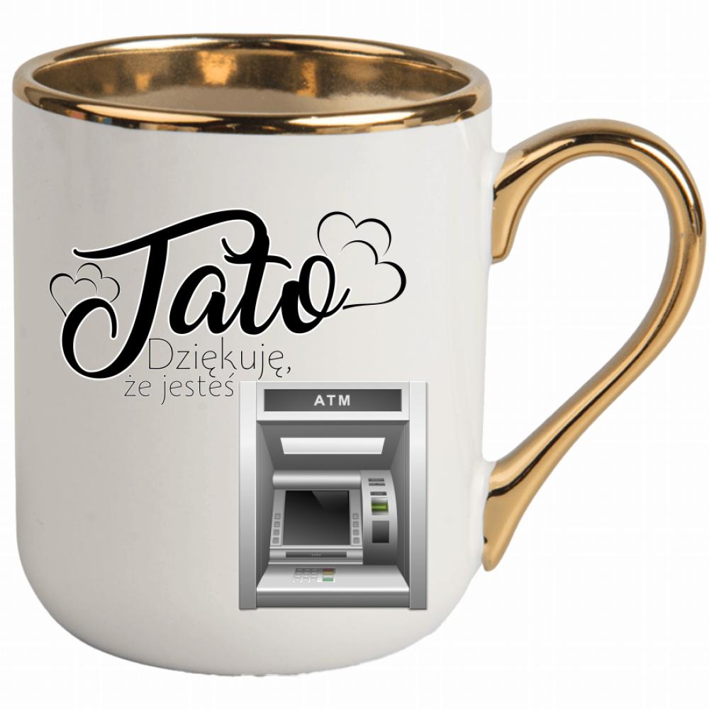 Tata Dziękuje że jesteś ATM kubek elegant biały