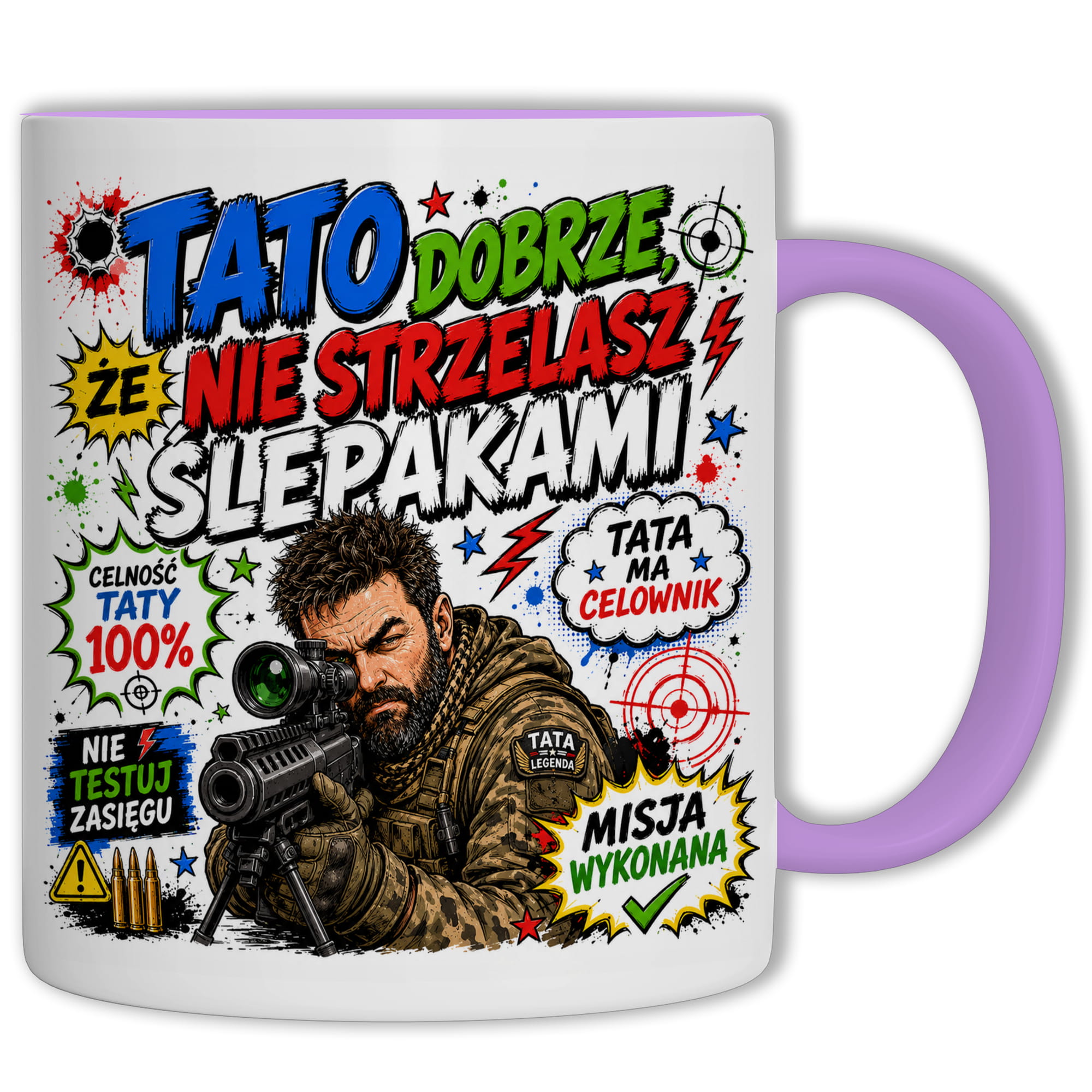 Tato, dobrze że nie strzelasz ślepakami