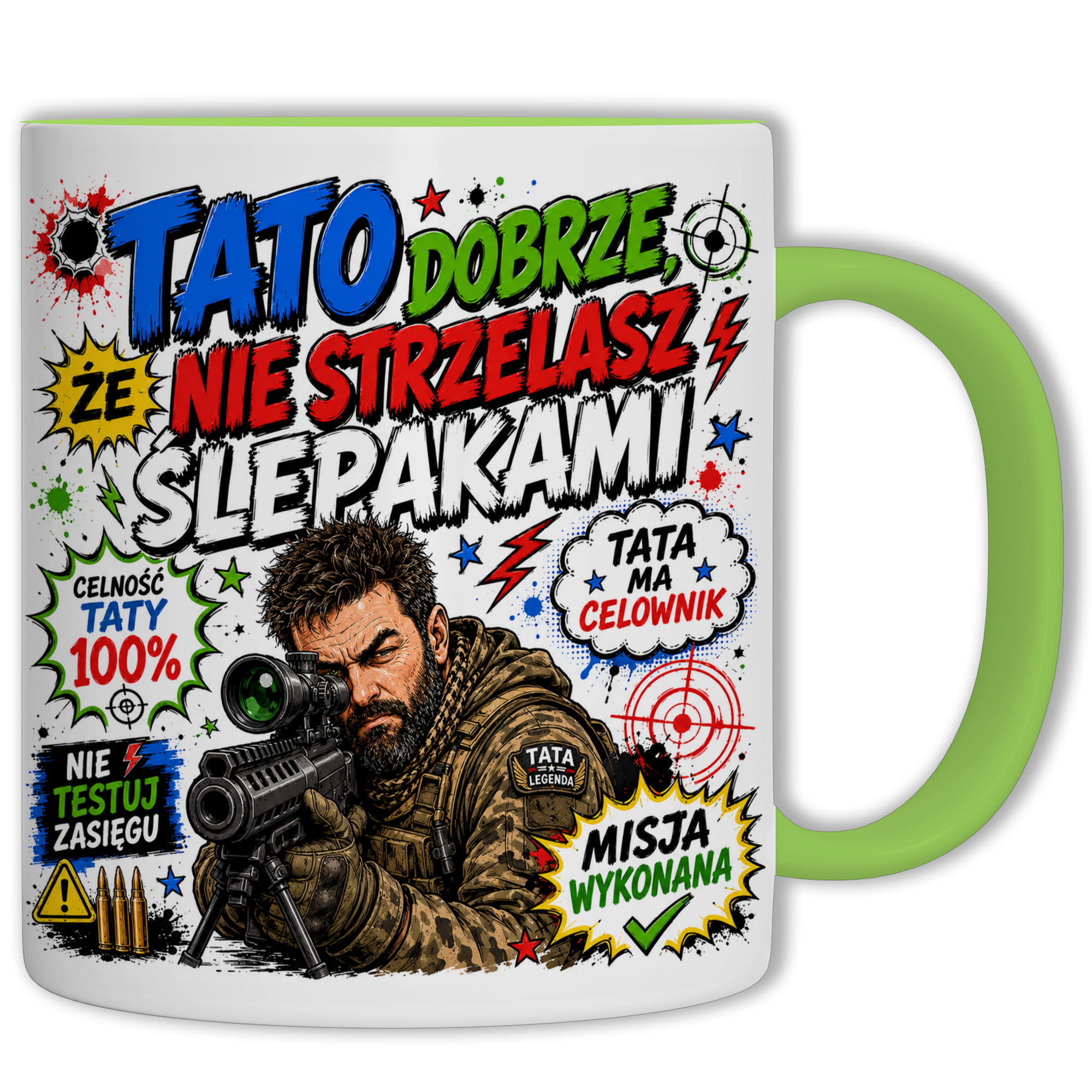 Tato, dobrze że nie strzelasz ślepakami