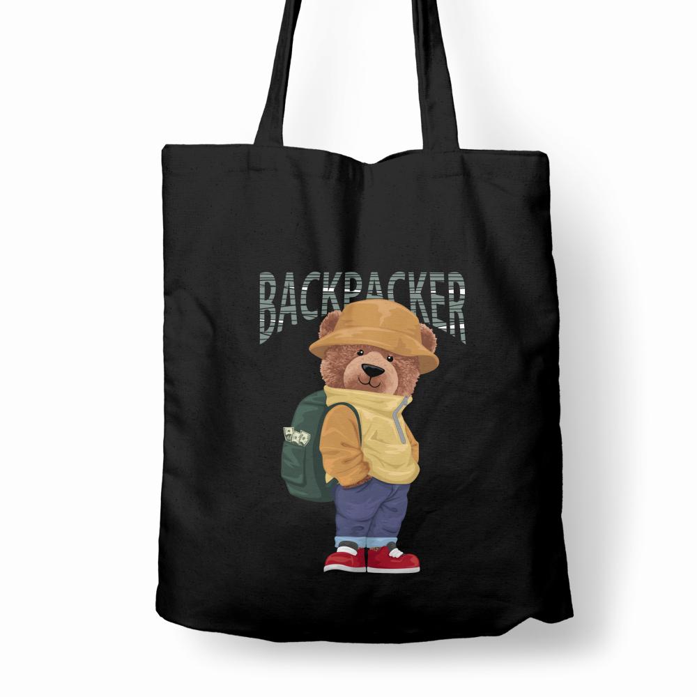 Teddy Backpacker torba bawełniana
