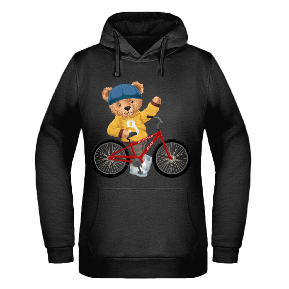 Teddy Bike bluza damska z kapturem