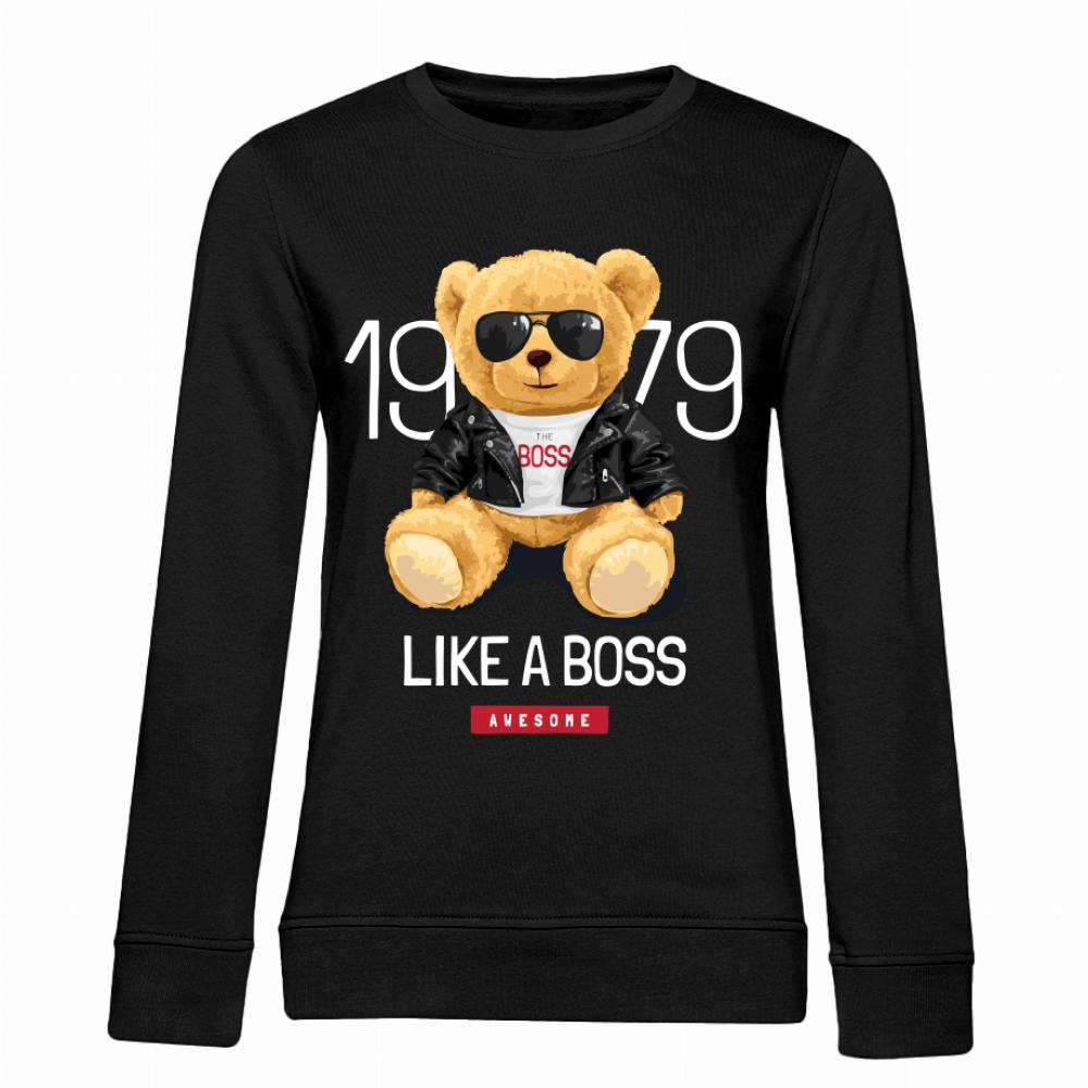 Teddy Like a Boss bluza damska bez kaptura