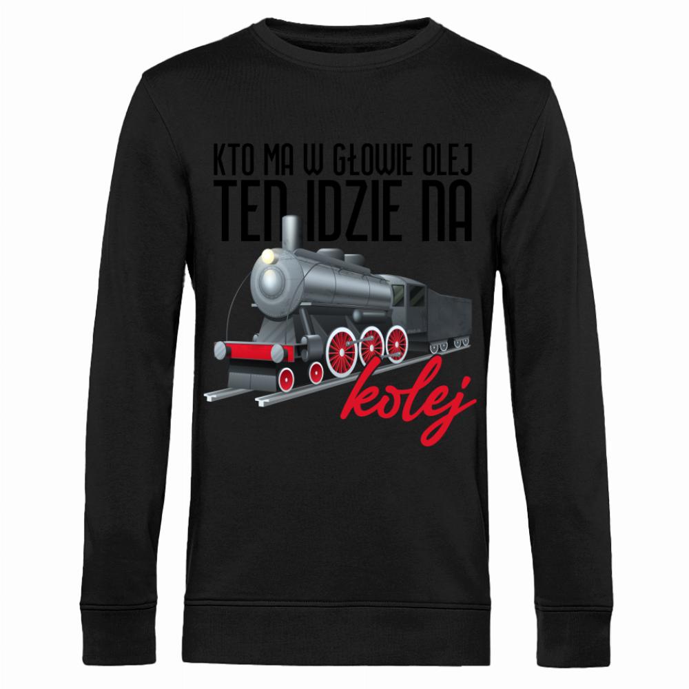 Ten dzień należy na kolej bluza męska bez kaptura kolor red