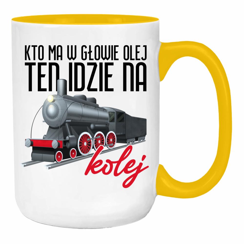 Ten dzień należy na kolej duży kubek ucho kolor kolor żółty