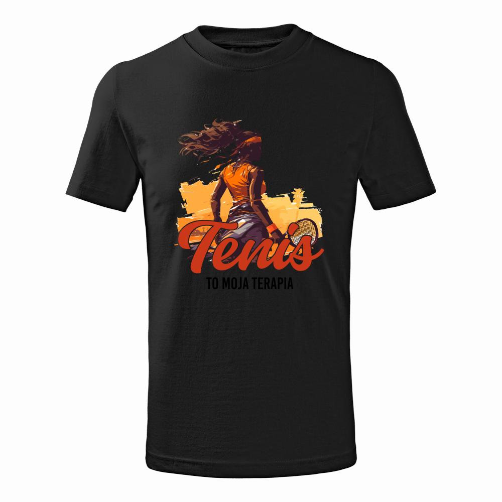Tenis to moja terapia koszulka junior kolor żółty
