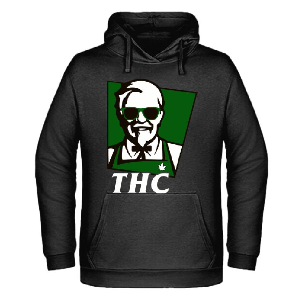 THC bluza męska z kapturem