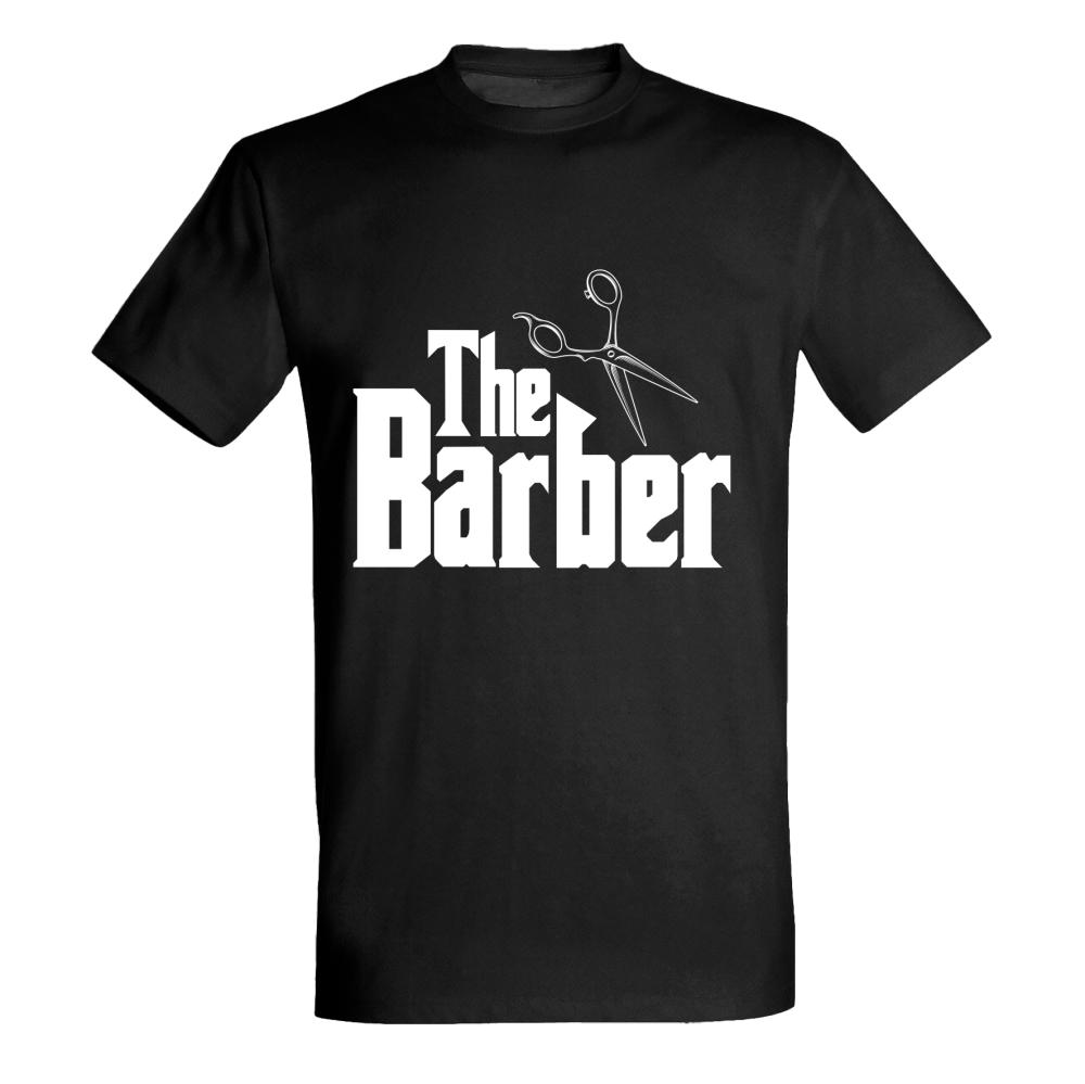 The Barber Białe koszulka męska