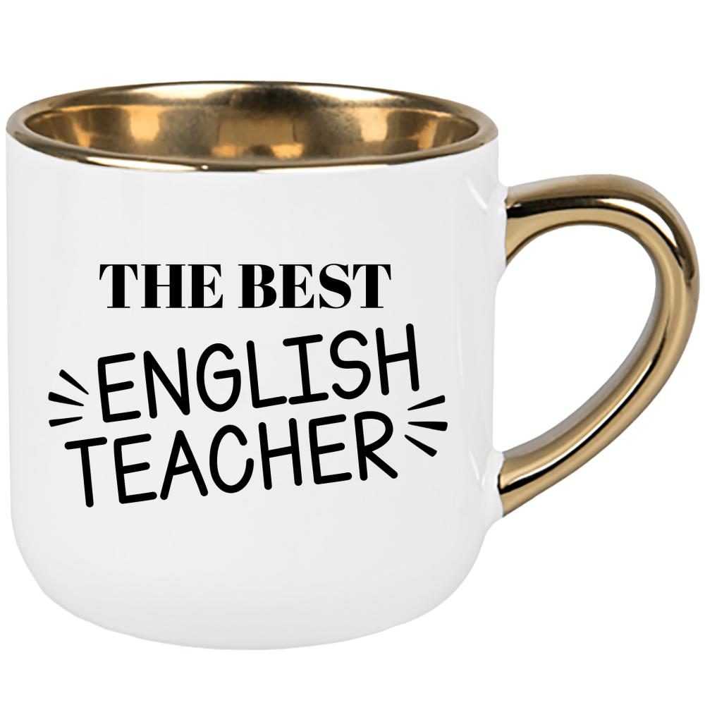 The Best English Teacher kubek elegant duży kolor biały