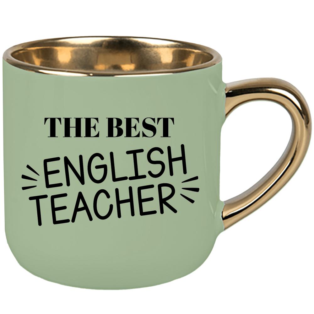 The Best English Teacher kubek elegant duży kolor zielony 2