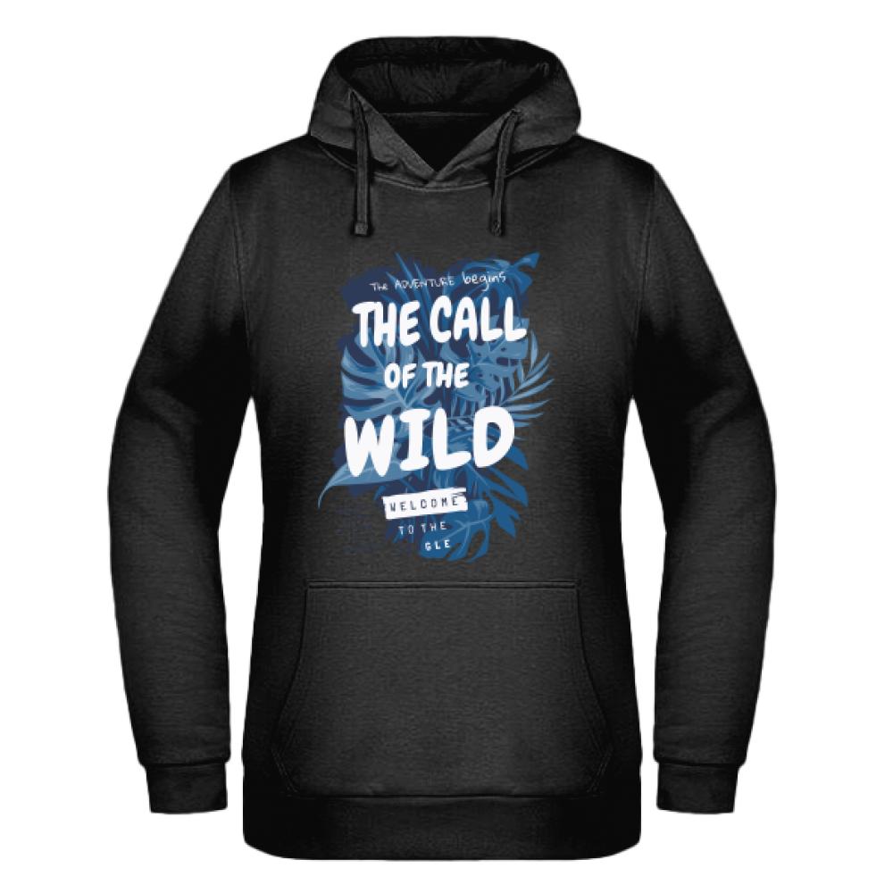 The Call of the Wild bluza damska z kapturem kolor zielony