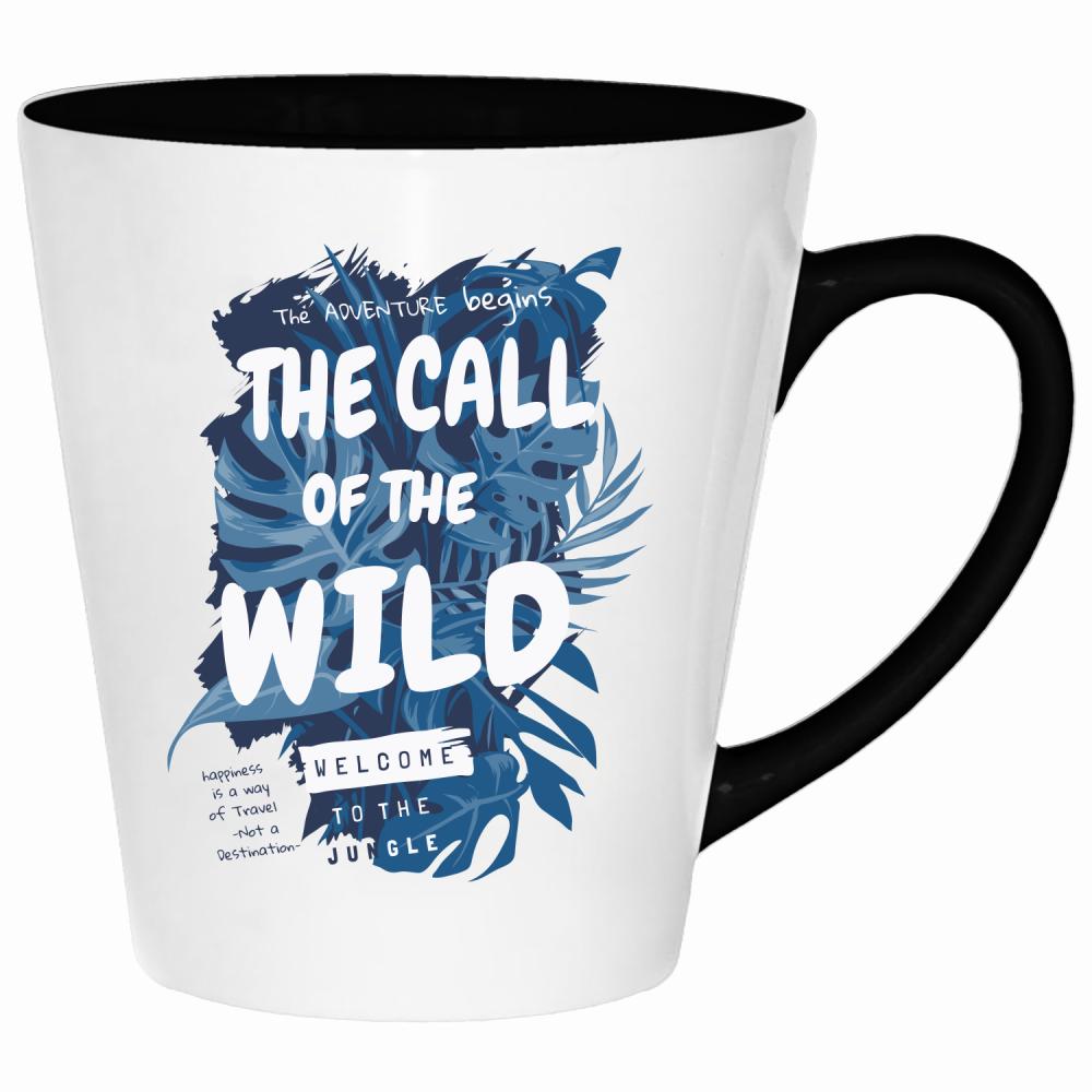 The Call of the Wild kubek latte kolor jasnoniebieski