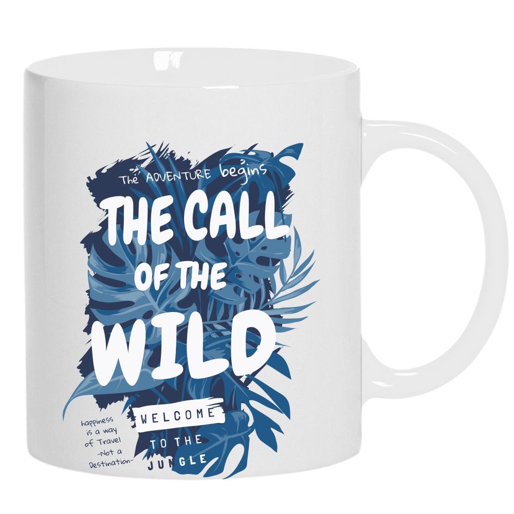 The Call of the Wild kubek ucho kolor kolor biały