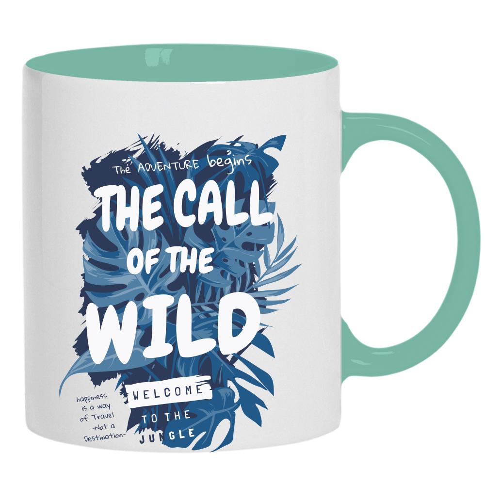 The Call of the Wild kubek ucho kolor kolor miętowo zielony