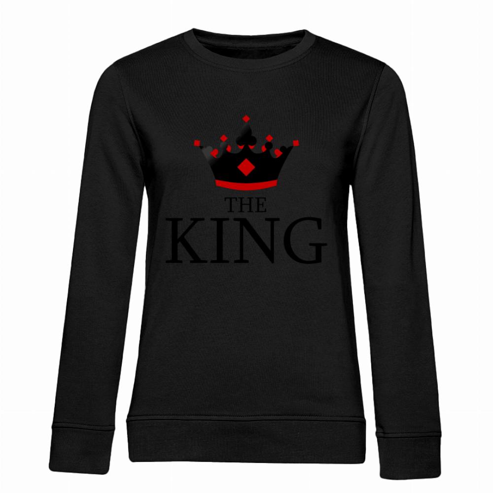 The King bluza damska bez kaptura kolor różowy