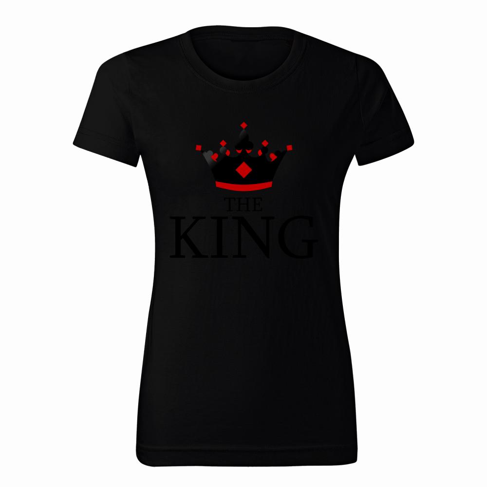 The King koszulka damska kolor navy